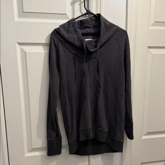 Cozy Charcoal Cowl Neck Sweater - Picture 1 of 4